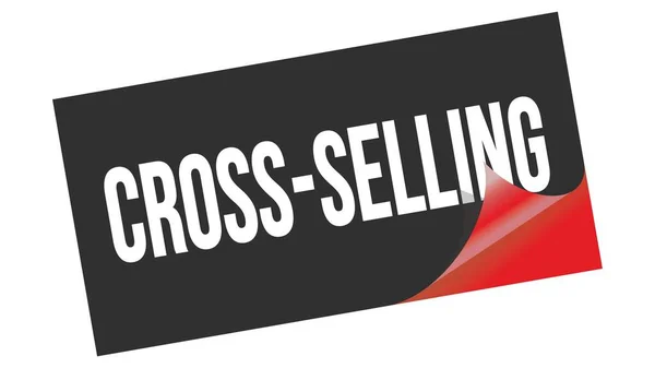 Cross Selling Text Skriven Svart Röd Dekal Stämpel — Stockfoto