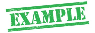 Yeşil grungy vintage kauçuk damga üzerinde Örnek metin.