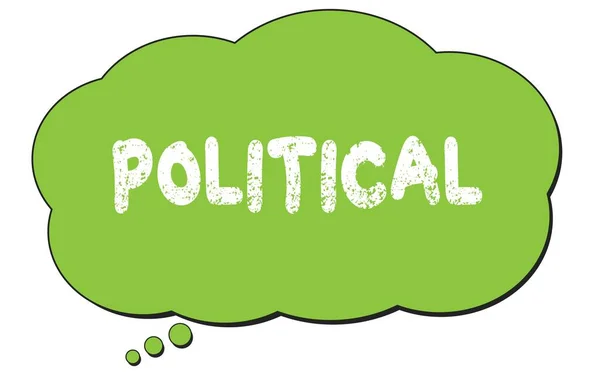 Testo Politico Scritto Una Bolla Nube Pensiero Verde — Foto Stock