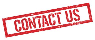 KONTACT ABD kırmızı grungy dikdörtgen mühür işareti.