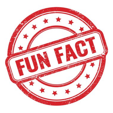 Kırmızı grungy vintage yuvarlak kauçuk damga üzerine eğlenceli gerçek metin.