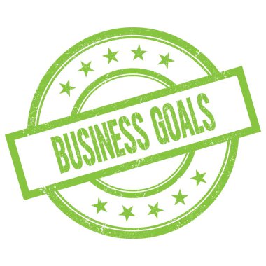 BÜYÜK Amaçlar metni yeşil yuvarlak vintage kauçuk damga üzerine yazılmış.