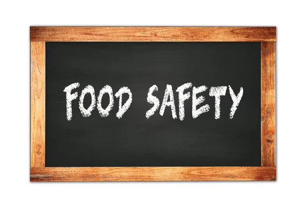 Food Safety Text Written Black Wooden Frame School Blackboard — Stock Photo, Image