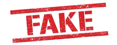 Kırmızı grungy dikdörtgen mühür işareti üzerinde sahte metin.