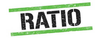 Siyah yeşil grungy çizgileri üzerinde RATIO metni işareti.