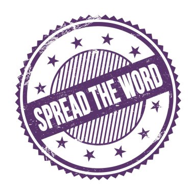 Mor çivit renkli, pasaklı zig zag kenarlarına yazılmış metni yay.