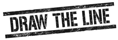 Siyah grungy dikdörtgen damga işareti üzerine çizgi metni çiz.