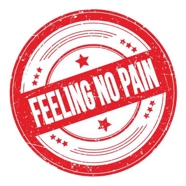 Kırmızı yuvarlak dokuma damgası üzerinde 