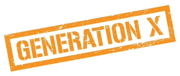 Generation Orange Grungy 직사각형 표지판 — 스톡 사진