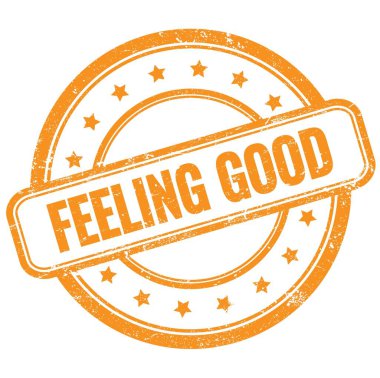 Turuncu, eski, pasaklı, yuvarlak kauçuk damgalı iyi bir yazı..