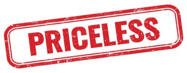 Kırmızı grungy dikdörtgen damgası üzerine paha biçilemez metin.