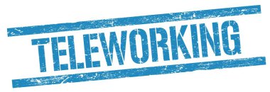 Mavi grungy dikdörtgen damga işareti üzerinde çalışan metin.