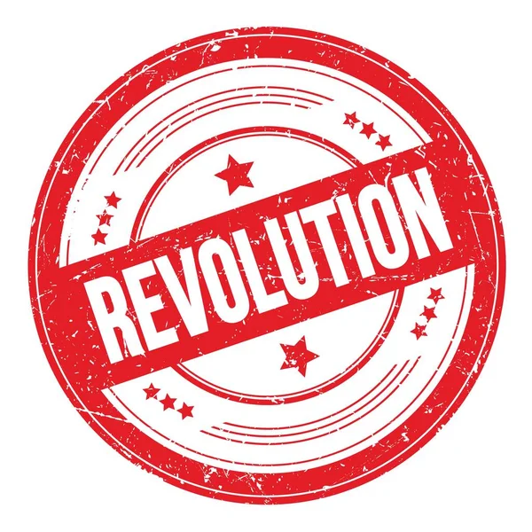 Текст Revolution Марці Текстури Червоного Круга — стокове фото