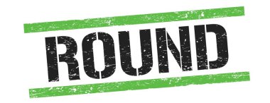 Siyah yeşil grungy çizgileri üzerinde yuvarlak metin işareti.