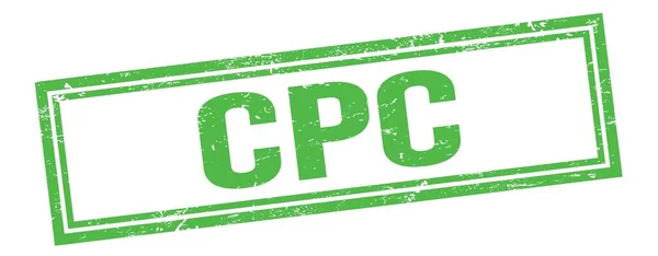 Cpc Tekst Groene Grungy Vintage Rechthoek Stempel — Stockfoto