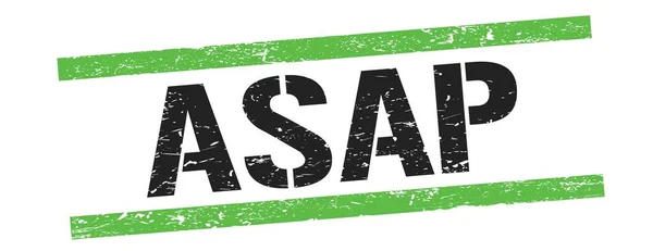 Текст Asap Черно Зеленой Решетке — стоковое фото