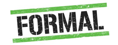 Siyah yeşil grungy satır işareti üzerinde formaL metin.