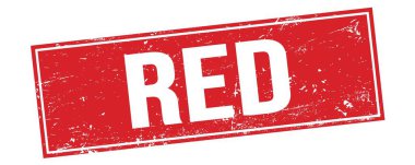 Kırmızı grungy dikdörtgen damga işareti üzerinde kırmızı metin.