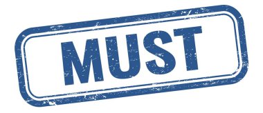 Mavi grungy vintage dikdörtgen damgası üzerine yazılmalı.