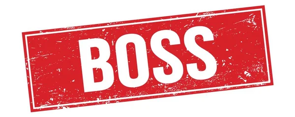 그르지 직사각형 우표에 Boss — 스톡 사진