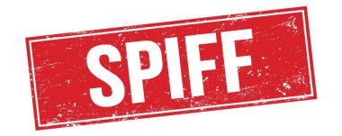 Kırmızı grungy dikdörtgen işareti üzerinde SPIFF metni.