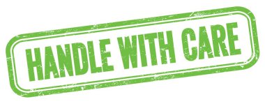 Yeşil grungy vintage dikdörtgen damgalı dikkat metni ile başa çık.