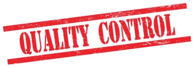 Kırmızı grungy dikdörtgen vintage pul üzerinde Kalibrelik Kontrol metni.