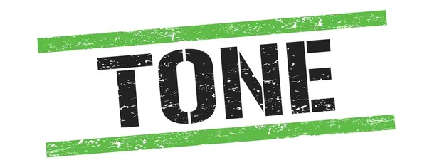 Tone Text Black Green Grungy Lines Stamp Sign — Stock Photo, Image