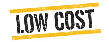 Düşük maliyetli metin üzerinde siyah sarı grungy çizgileri işareti.