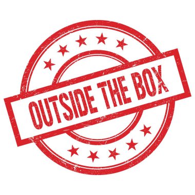 DÜŞÜNCÜ Kauçuk damgalı kırmızı yuvarlak metin.