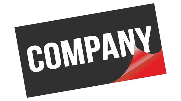 Company Text Written Black Red Sticker Stamp — Stock Photo, Image