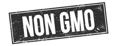 Siyah grungy dikdörtgen damga işareti üzerinde GDO olmayan metin.