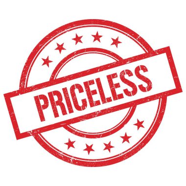 Kırmızı, yuvarlak, kauçuk damgalı PRICESS metni.