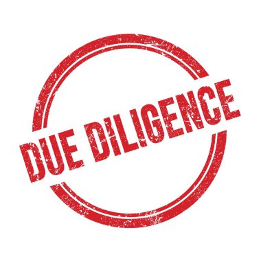 Kırmızı grungy vintage yuvarlak pulu üzerine yazılmış BEE DILIGENCE metni.