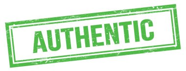 Yeşil grungy vintage dikdörtgen damgalı ATHENTIC metin.