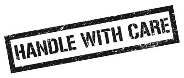 CARE siyah grungy dikdörtgen mühür işareti ile başa çıkmak.