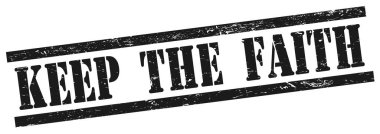 Siyah grungy dikdörtgen vintage pulu üzerindeki FAITH metnini koru.