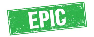 Yeşil grungy dikdörtgen damga işareti üzerindeki EPIC metni.