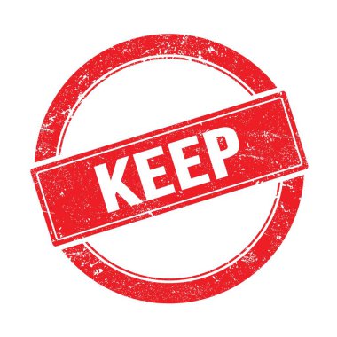 Kırmızı grungy yuvarlak vintage damga üzerinde metin tutun.