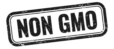 Siyah grungy vintage dikdörtgen damgalı GDO olmayan metin.