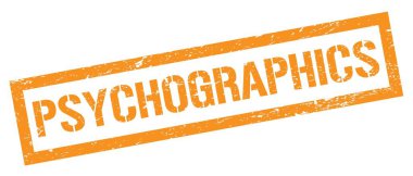 PSİKOGRAPHİS Turuncu grungy dikdörtgen damgası işareti.