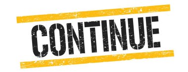 Siyah sarı grungy çizgileri üzerindeki Devam Edici metin işareti.