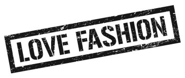 FASHION Siyah Pis Dikdörtgen mühür işareti.