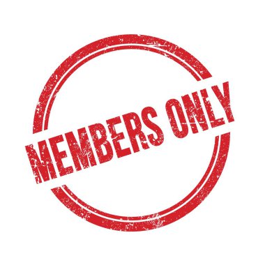 Üyeler sadece kırmızı grungy vintage damgası üzerine yazılmış metinler.