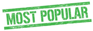 Yeşil grungy dikdörtgen damga işareti üzerinde POPULAR metni.