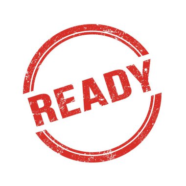 Kırmızı grungy vintage yuvarlak damga üzerine yazılmış hazır metin.