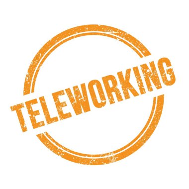 Turuncu grungy vintage yuvarlak damga üzerine yazılan teleLEKÇİK metin.