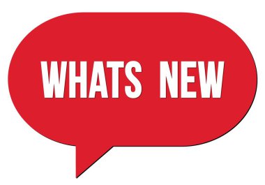 Kırmızı konuşma baloncuğu damgasıyla yazılmış YENİ metin