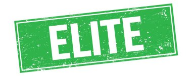 Yeşil grungy dikdörtgen damga işareti üzerinde ELITE metni.