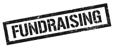 FUNDREISING siyah grungy dikdörtgen mühür işareti.